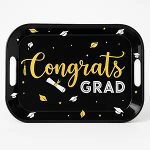 Congrats Grad Melamine Serving Tray with Handles