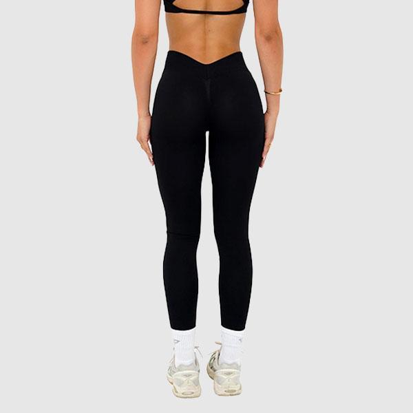 HALO LJ V-Back Scrunch Butt Leggings Women's High Waisted Tummy Control Workout Pants