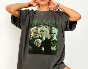 Draco Malfoy Shirt, Slytherin Vintage Shirt, Wizard Clothing, Unisex Graphic Tee
