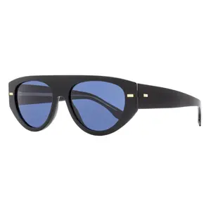 Boss Flat Top Sunglasses 1443S 807KU Black 56mm