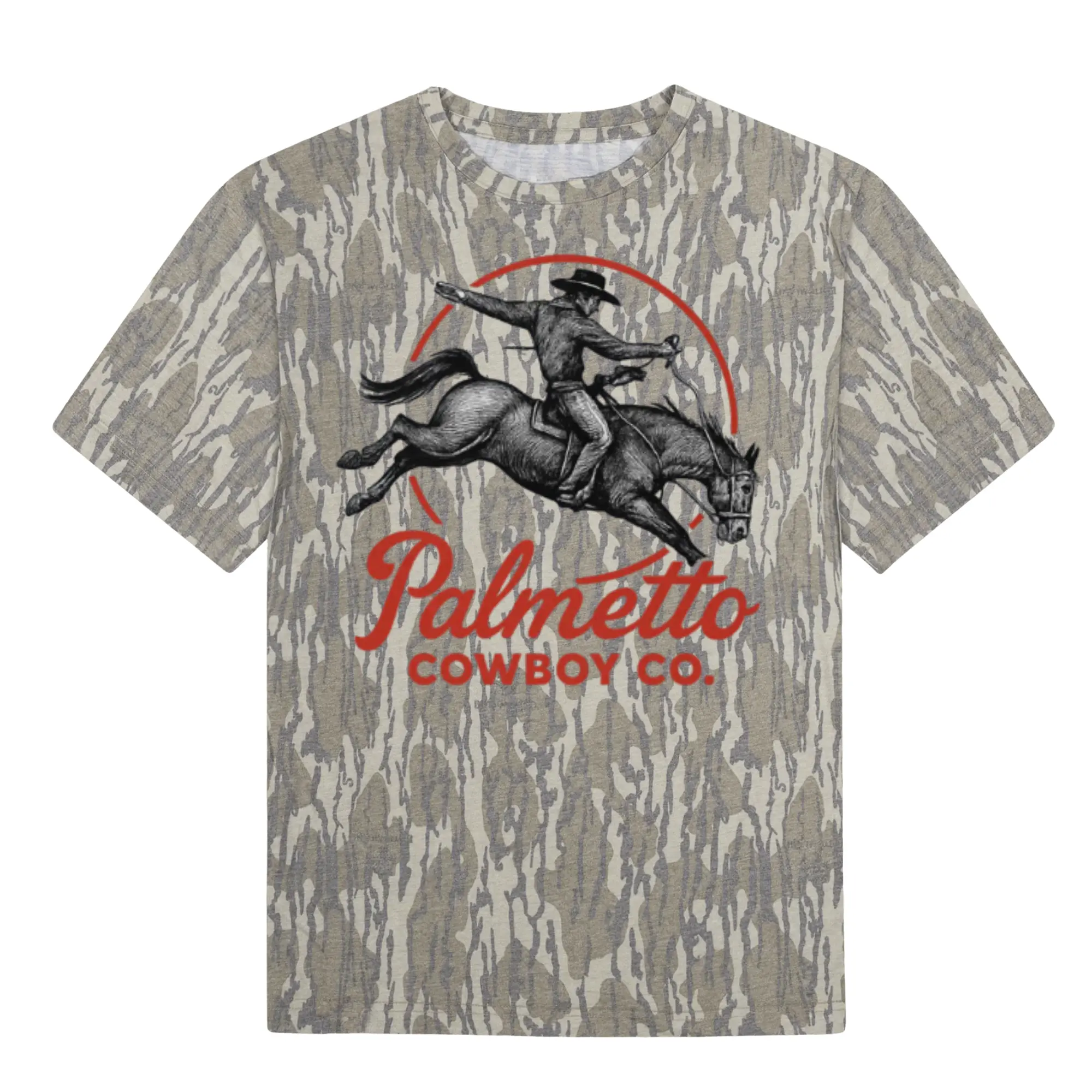 Western Cowboy Graphic Bottomland Hunting T-Shirt, Rodeo Horse Rider Vintage Tee, Country Western Outdoor Shirt, Unisex Casual Gift
