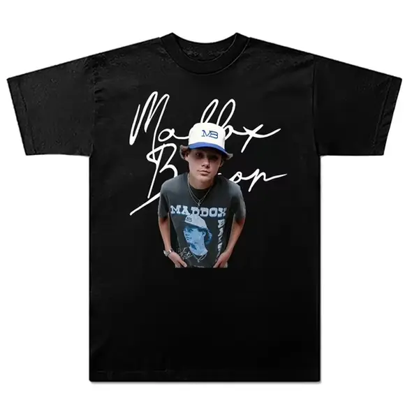 Maddox Batson Merch Pic Tshirt Summer Unisex Short-sleeved T-shirt Fashion Y2K Casual Stylish Design Tee Shirt, Tee Oversized Streetwear Retro Shirt Y2K Halloween Outfit for Men Gift for Birthday  Holiday