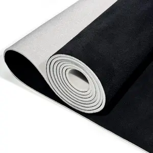 Suede Auto Headliner Fabric 98" L × 58" W with Foam Backing - Tube Packaging - Black Interior Replacement Material for Car/Truck/SUV/RV Roof - Home Repair/DIY Headliner Material