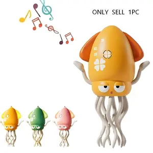 Electric Octopus Toy, Automatic Avoidance Octopus Toy with LED Light & Music, Creative Birthday Gift for Boys & Girls, Musical Light Up
