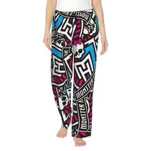 Monster High Women's Pajama Pants Comfy All Over Print Lounge