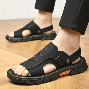 Men's casual comfortable open-toe sports sandals, breathable and non-slip, suitable for outdoor walking and wading, summer