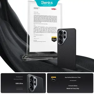 Benks Armor 600D Kevlar case, co engineered with DuPont for Samsung Galaxy S26 – premium shockproof TPU frame, aluminum camera lens protector, snug fit, MagSafe compatible, Excimer UV coating