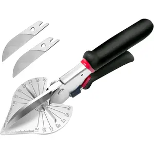 Multi-Angle Miter Shears for Angular  Molding Crafting,Quarter Round  Tool,Shoe Molding  Tool , Adjustable 45-135 Degree Molding Trim  Snips for ,PVC