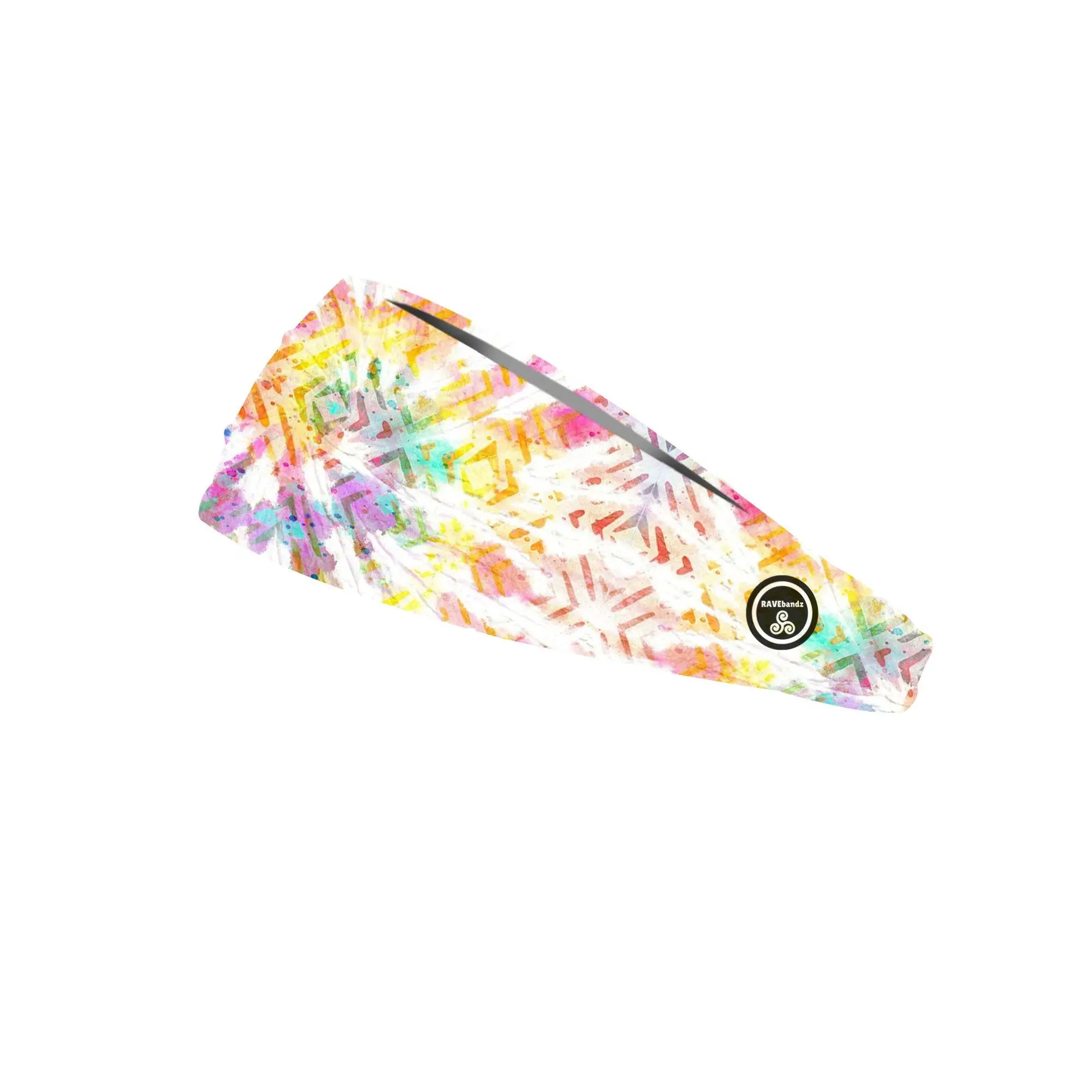 RAVEbandz The Pro - Wide Stretch Headband (Boho Tie Dye)