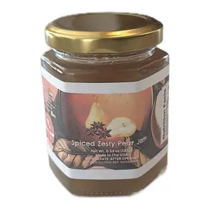 Spiced Zesty Pear Jam - 6.5 oz Made in the USA Flavor Dip Spiced Spicy