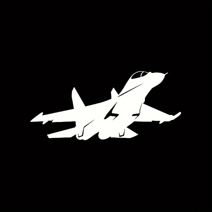 Durable Vinyl Fighter Jet Sticker - Easy To Apply, Long-lasting Adhesive Car Sticker, Car Decal for Vehicle Customization and Aircraft Enthusiasts, Sticker For Cars
