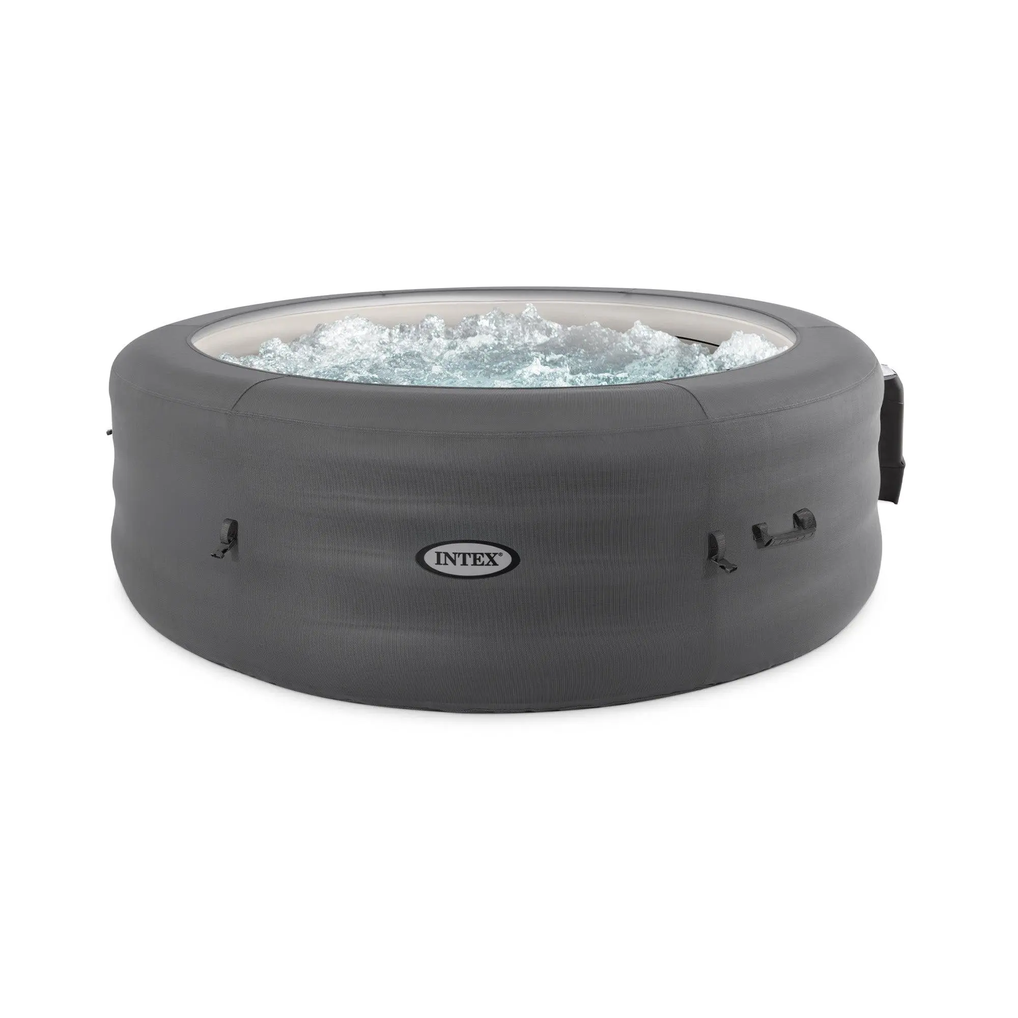 Intex SimpleSpa Bubble Massage 6 Person Inflatable Hot Tub with Energy Cover