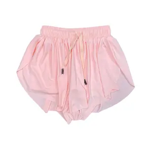 Juniors Light Pink Butterfly Shorts