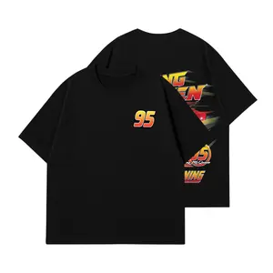 Cars Movie 3 T-Shirt Retro Mcqueen Vintage Oversized Tee – Y2K Unisex Two Side Graphic, Top Trendy Streetwear Gym Shirt For Movie Fans