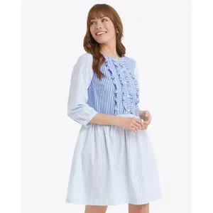 Wanda Dress in Mixed Stripe