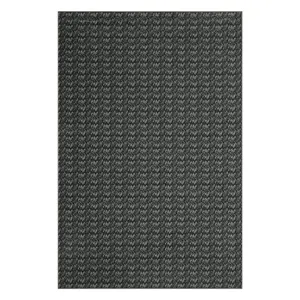 8 x 10 ft Polyester Black Rectangular Soft Non Slip Modern Soild Living Room Bedroom Dining Room Machine Washable Area Rug