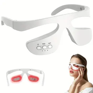 Red Light Eye Massager for, Dark Circles & Wrinkle - Device with Red Light, Portable Eye Care for & Under-Eye concerns, - Use Suitable for Dark Circles, Wrinkle Smoothing & Eye Relaxation