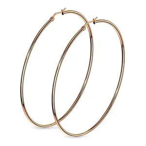 20G Rose Gold Hoop Earrings