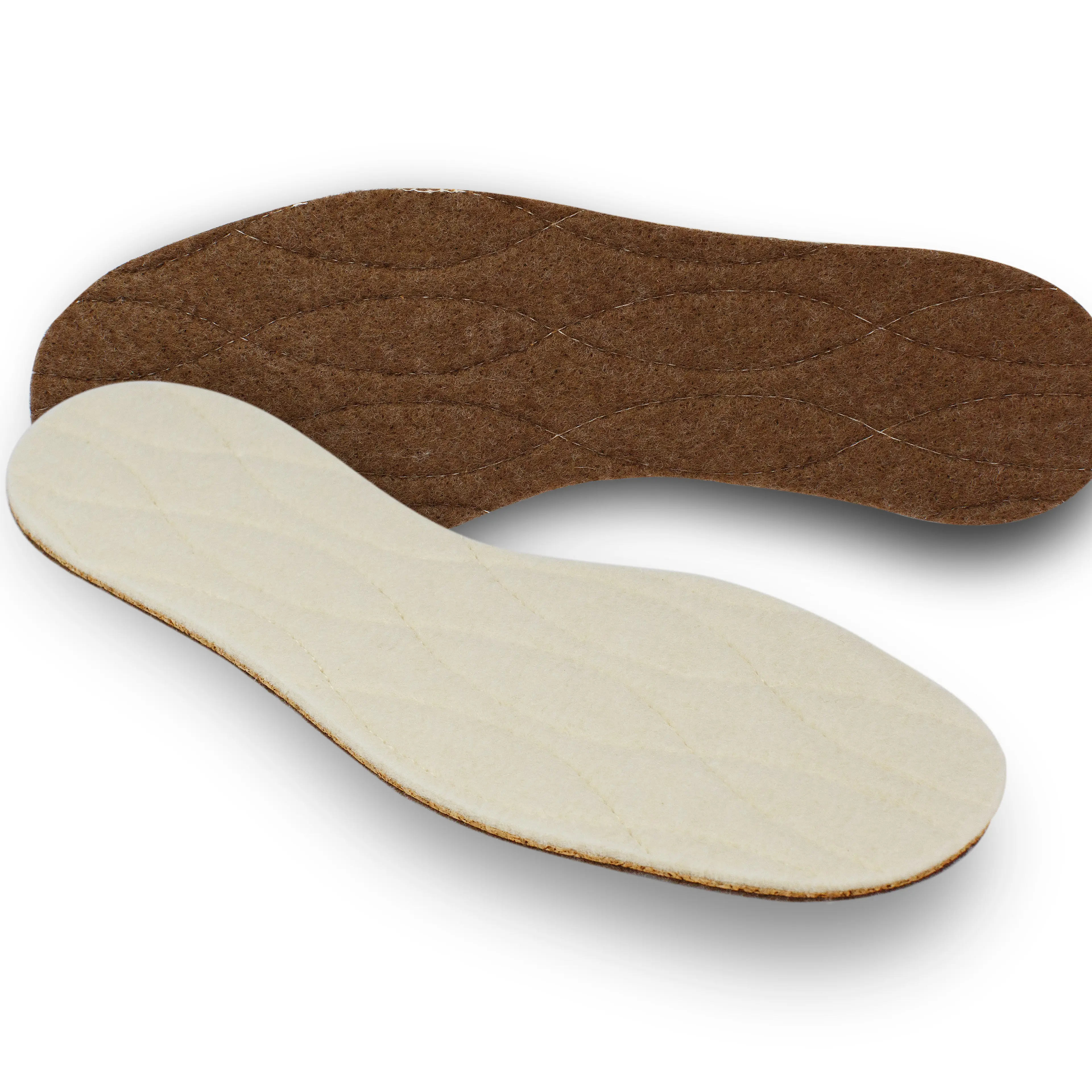 Pedag Keep Warm - Cold Weather Flat Insole, Natural Wool Felt & Cork Layers, Soft & Durable for Adults & Kids, Autumn Footwear Solution
