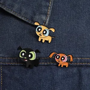Spring New Brooch -3PCS Cartoon Big Eyes Dog Series Badge Pin, Cute and Fashionable Broch, Suitable for Decoration on Backpacks and Clothing, Exquisite Gift, Perfect for Giving Gifts