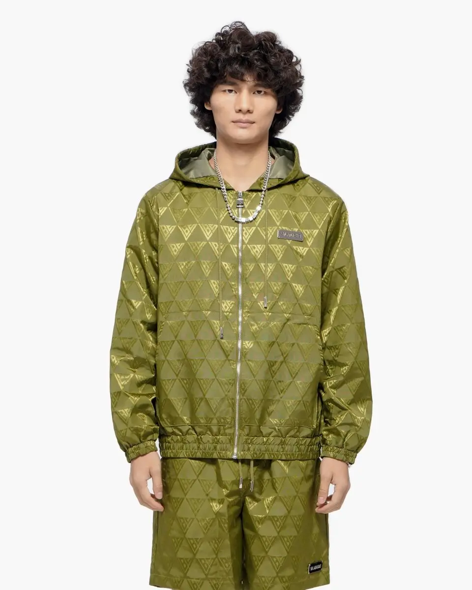 Monogram 2.0 Olive Windbreaker Jacket