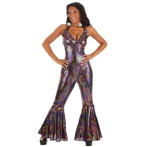 Women's Sexy Disco Jumpsuit Costume