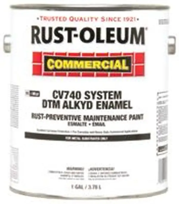 Rust-Oleum 647-255614 Alkyd Enamel Gloss White Rust-Preventive Maintenance Paint for Metal Surfaces, Weather Resistant