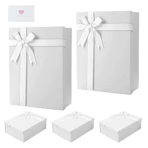 Gift Boxes for Presents, 9.72'x7.09'x3.35' Gift Boxes with Lids, Luxury Gift Box for Valentine's Day, Anniversaries, Birthdays, Weddings, and All Gift Giving Occasions