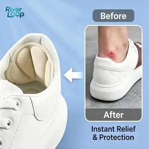 2 pairs Reusable Anti-Slip Heel Cushion – Mesh Heel Pads for Loose Shoes – Self-Adhesive Thick Heel Grips – Unisex Comfort Heel Liners – Protective Foot Care for Blisters & Slipping