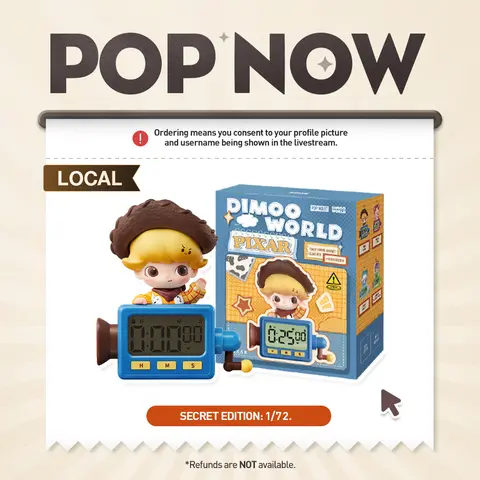 [POP NOW] POP MART DIMOO WORLD × PIXAR Series-Timer Fridge Magnet Blind Box