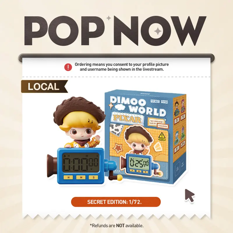 [POP NOW] POP MART DIMOO WORLD × PIXAR Series-Timer Fridge Magnet Blind Box