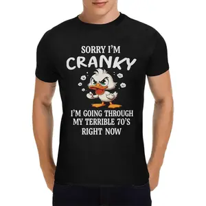 [100% Cotton] Easter Funny 70s Duck Graphic TEE, casual crew neck outfit,  unisex couple fashion shop, cute retro style, perfect gift for boyfriend husand wife, easter gift