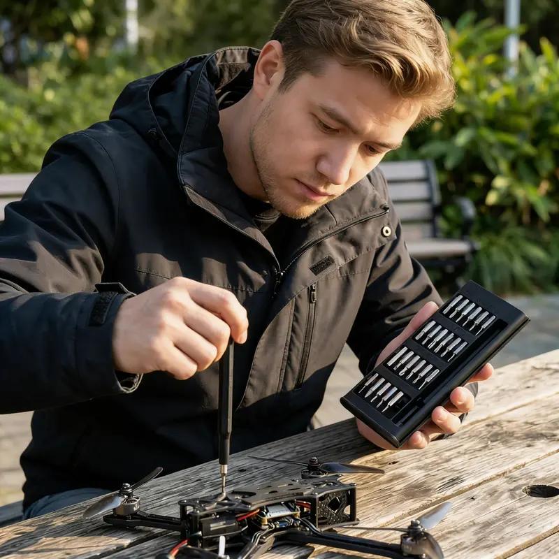 24 in 1 Precision Screwdriver Set, Multifunctional Repair Tool with Storage Box, Durable Plastic Screwdriver Set for Phone & Tablet Disassembly, Screwdriver Bits