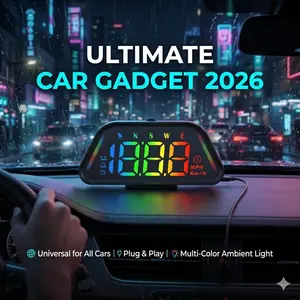 Universal Car HUD Display GPS Speedometer for All Cars  Real-time Speed & Altitude Projector