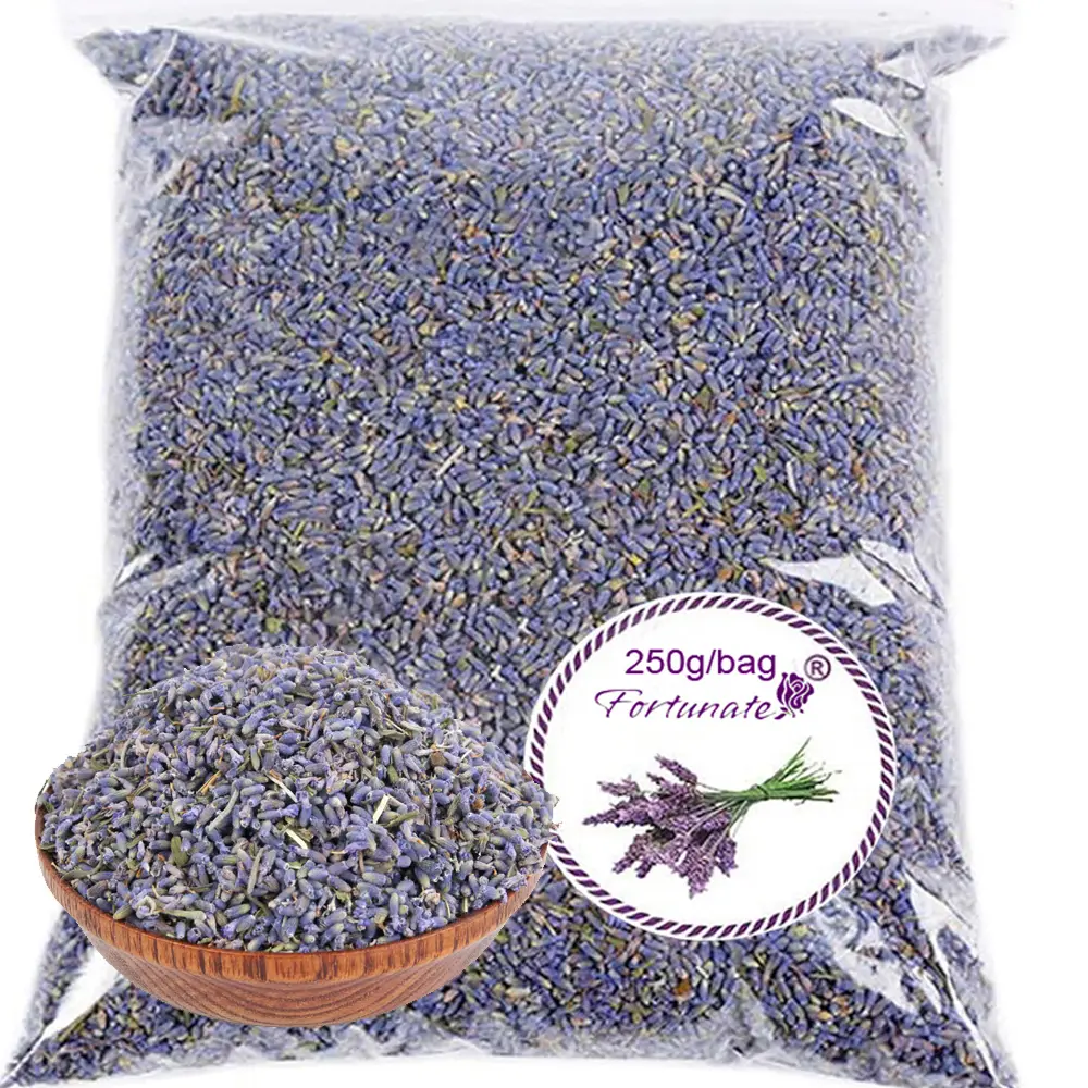 Organic Bulk Dried Lavender Buds Flowers (250g/0.6lb) - Daily Home Fabric Freshener Potpourri, Aromatic Therapy Potpourri for Drawers, Wedding Party Events