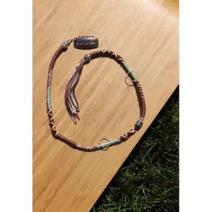 Purple, Blue Brown Clip In Hairwrap