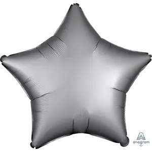 Platinum Silver Star Foil Balloon - 18 Inch