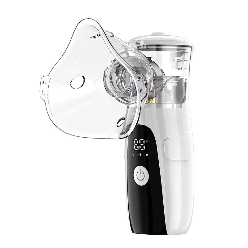 Portable Nebulizer for Adults and Kids, Rechargeable Nebulizer, USB-Powered Nebulizer with LED Display and Auto-Cleaning, Quiet Operation, Easy to Use