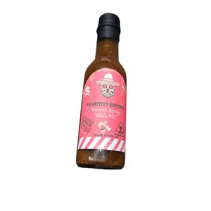 Papacito's Burrito's Reaper Sauce Hell Hot - Danger Level Hot - Share Before You Die Label - Bold Flavoring Sauce