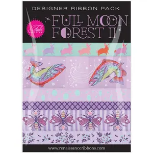 Full Moon Forest II Blossom DESIGNER Ribbon PACK by Tula Pink for Renaissance Ribbons