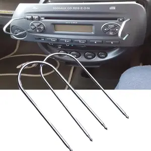 2 pieces Car Stereo Radio Removal Keys CD Changer Disassembly Tool Fit for Ford For Peugeot Renault for Nissan Car Disassembly Tool