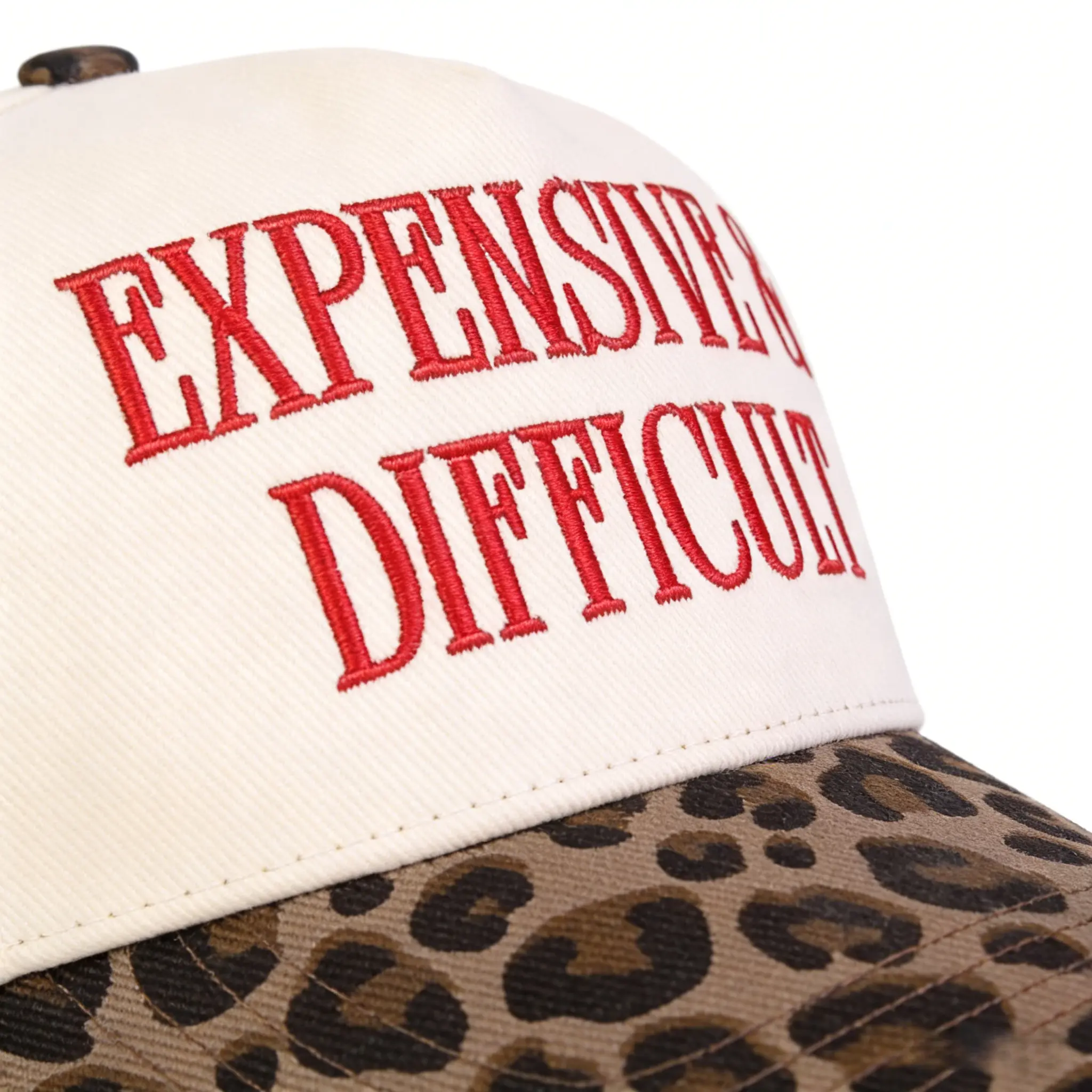 Expensive Difficult Trucker Hat for Women Funny Leopard  display picture 1