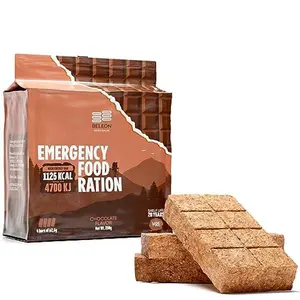 Emergency Food Supply - Chocolate High Energy Bar Bisquit 20 Years Shelf Life, Mre Meals Military 2024 Rations Survival Food - Survival 1-Day Ration Camping Hiking Supplies