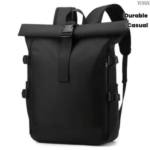 Casual Solid Laptop Backpack for Adults, High-Capacity Business Travel Work Bag with Multiple Pockets, Bags For Work