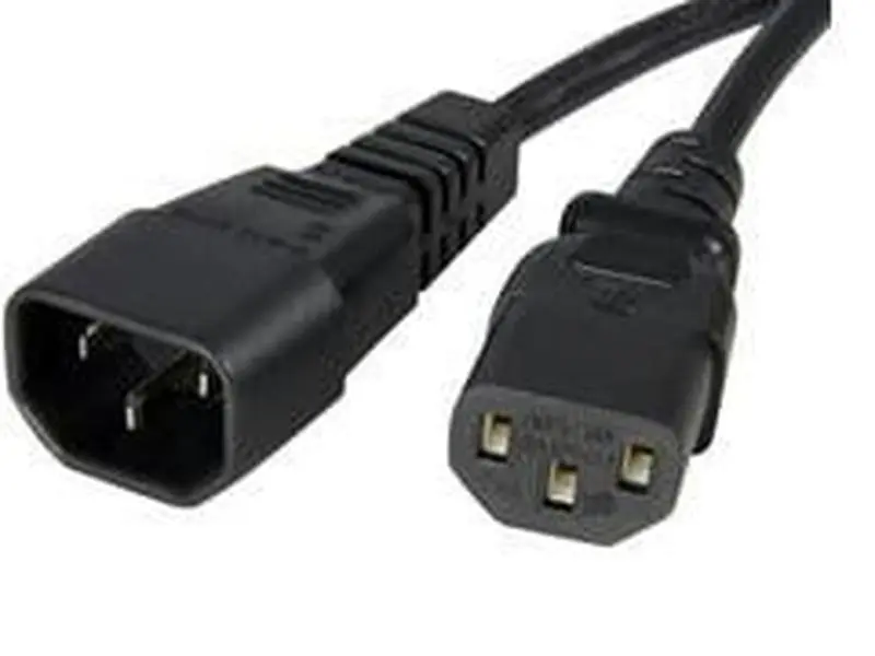 StarTech PXT1001 IEC 320 EN 60320 C13 Power Cable Extension - 1ft, Male C14-Female C13 Connectors, IEC Standard Large Appliance Part & Accessory