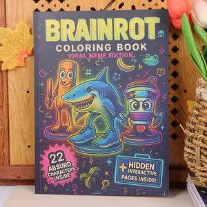 Brainrot Coloring Book: The Ultimate Meme Gift Meme Edition Featuring 22 Named Viral Characters, Viral Memes for Gen Z & Alpha Humor Addicts - Vibrant Cartoon Design with Hidden Pages, Perfect For Adults & Teens, Meme Book, Absurd Characters