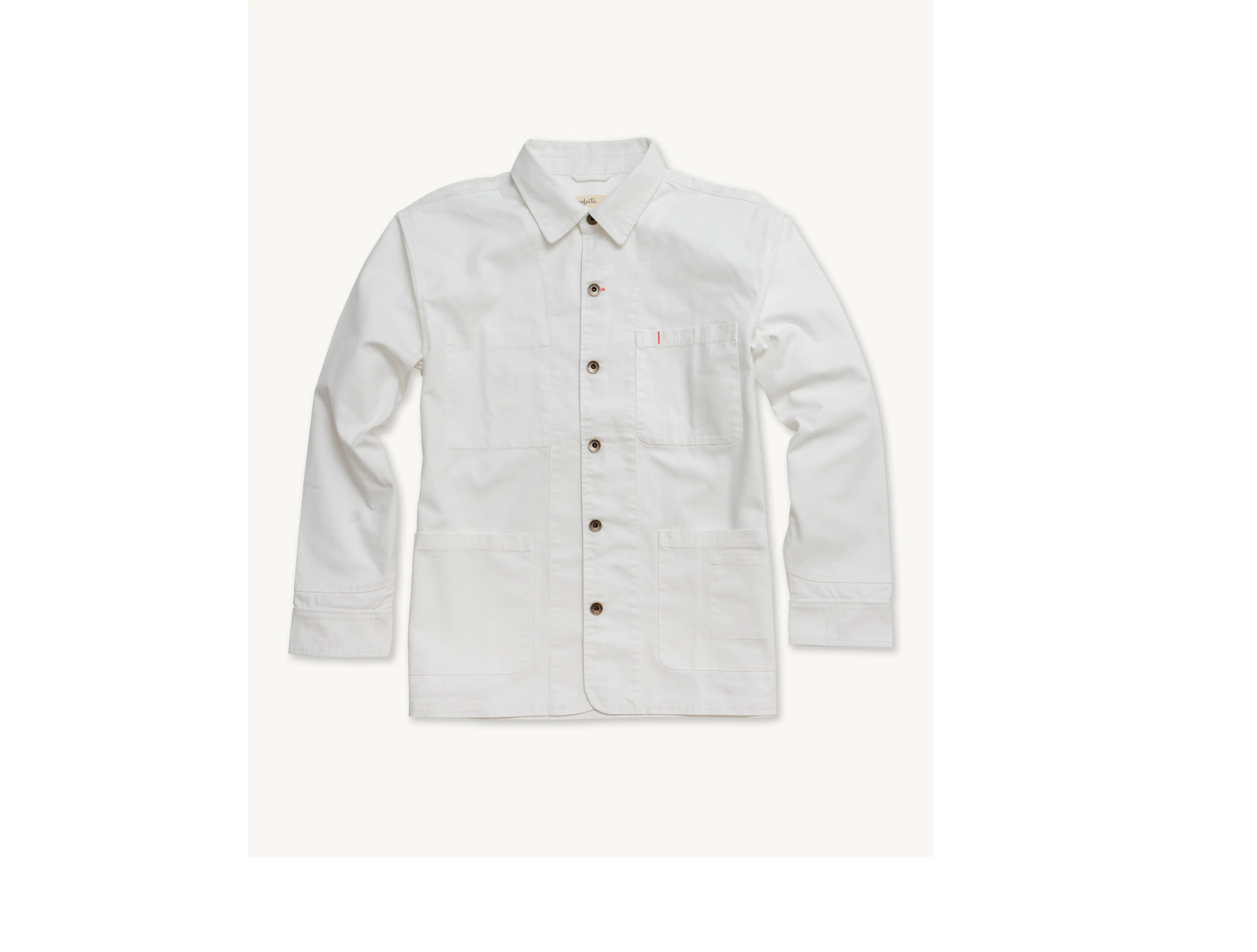 Cunningham Coat in Bone Cotton Canvas