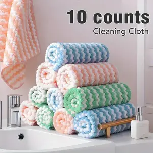 Super absorbent microfiber kitchen towels, soft microfiber towels for cars, kitchens, windows, absorbent cleaning rags, lint-free and non-linting