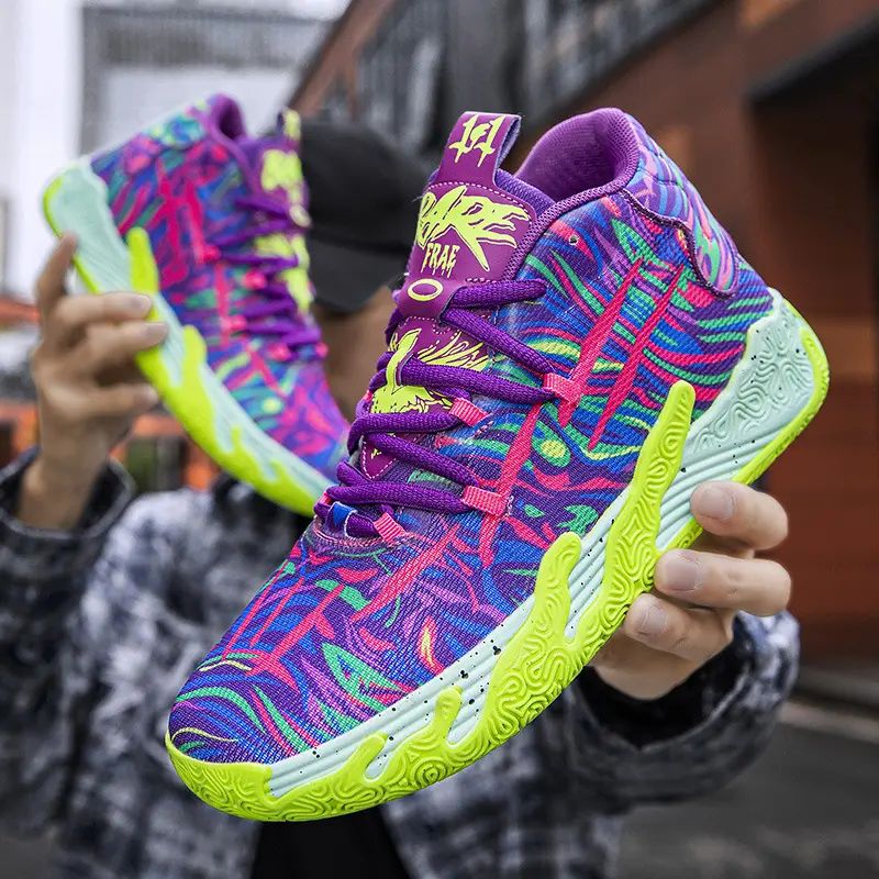 Men's and women's high-top basketball men's shoes winter 2024 new cement nemesis junior high school students practical sports shoes