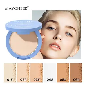 MAYCHEER Powder Compact is waterproof, oil-controlling, long-lasting, provides natural coverage and sets makeup